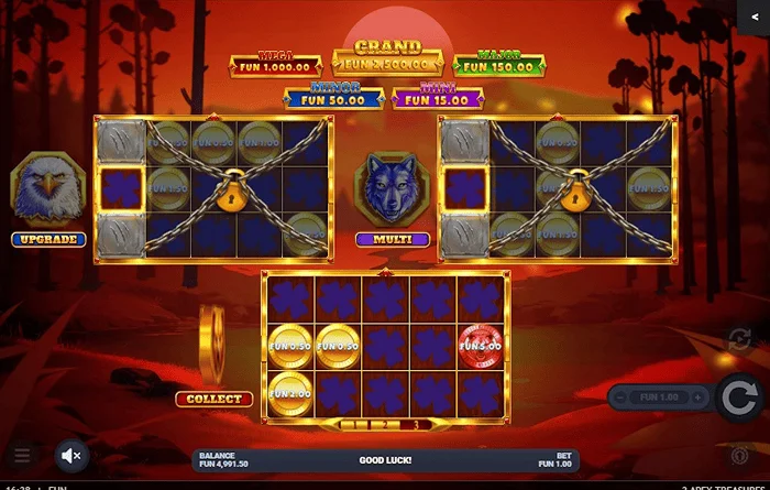 3 Apex Treasures - Hold & Win-ის გაშვება მგლის დაფაზე